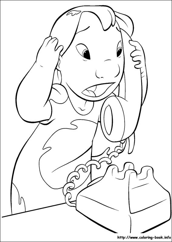 Lilo and Stitch coloring picture